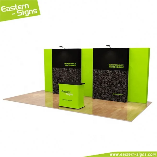 Китайский производитель тканевый полноцветный дисплей складные коммерческие выставочные стенды идеи для торговых