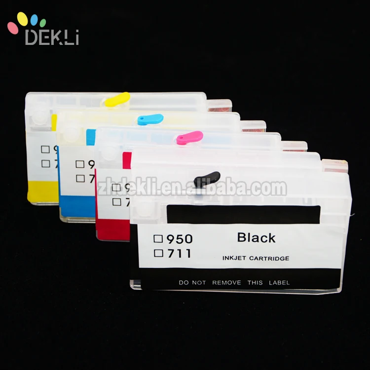 Designjet T520 Cartridges for HP711 Refillable Ink Cartridge with Permanent Show Ink Level Chip