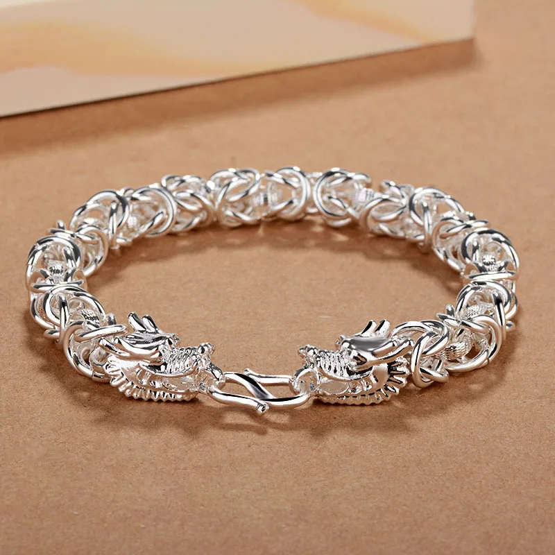 silver bracelet for husband