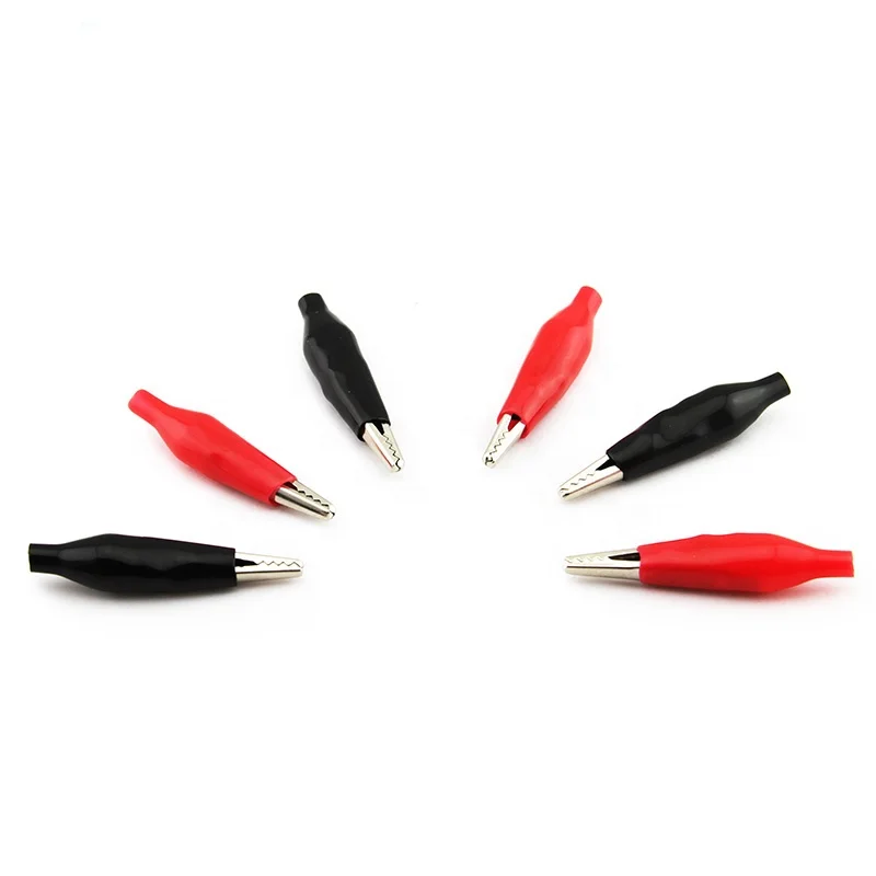 JIALUN пластиковый маленький зажим типа крокодил для тестовых проводов соединительные провода