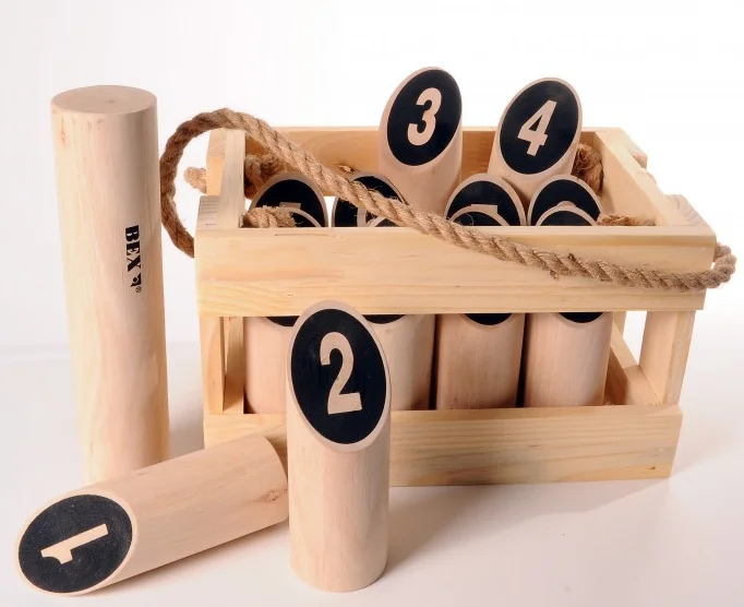 
Деревянный номер kubb, лучшая уличная игра 