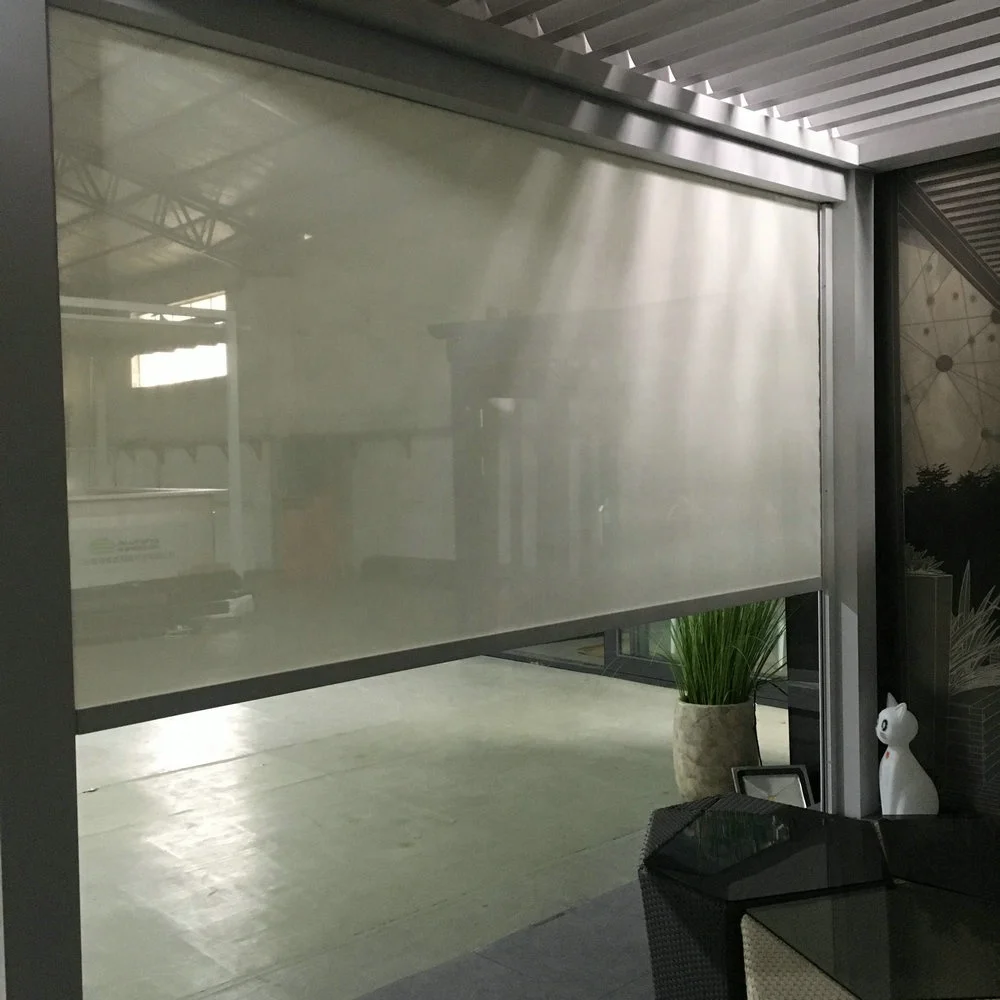 Motorized Waterproof Outdoor Curtain External Outdoor Roller Blind
