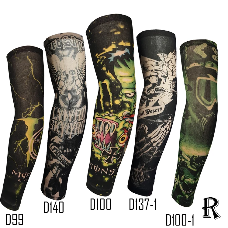 MagiDeal Sports Arm Sleeves Tattoo Seamless Sleeve for Cycling Activities 