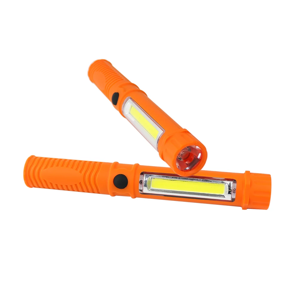 TS Lighting Powerful High Lumen COB Flashlight Torch Light with Magnet Japan AAA LED Magnetism Flashlight Emergency Plastic