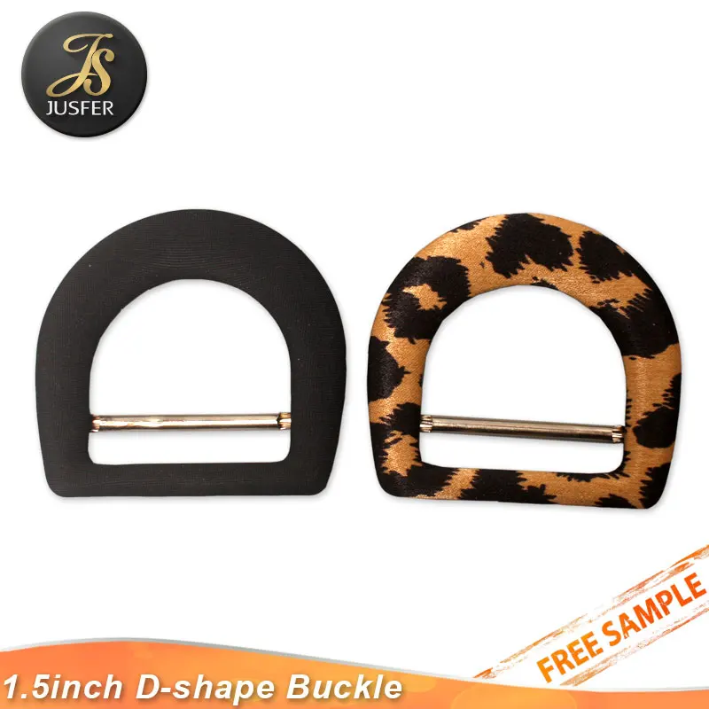 D Shape Fabric Self Covered Belt Buckle for Coat Belt