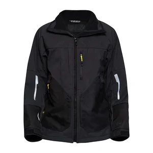 Wholesale Custom Men Varsity Black Softshell Custom Windbreaker Jacket