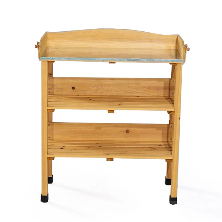 Уличное украшение для сада, деревянный стол для горшков, скамейка для горшков