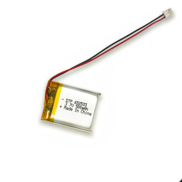 652533 3.7V 500mAh Lithium Polymer Battery for Smart Watch - China