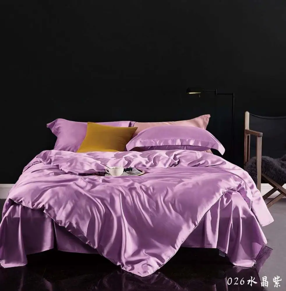 
60S Tencel, летнее постельное белье 100% Lyocell, 4 шт. постельных принадлежностей (подушка, пододеяльник, простыня) 