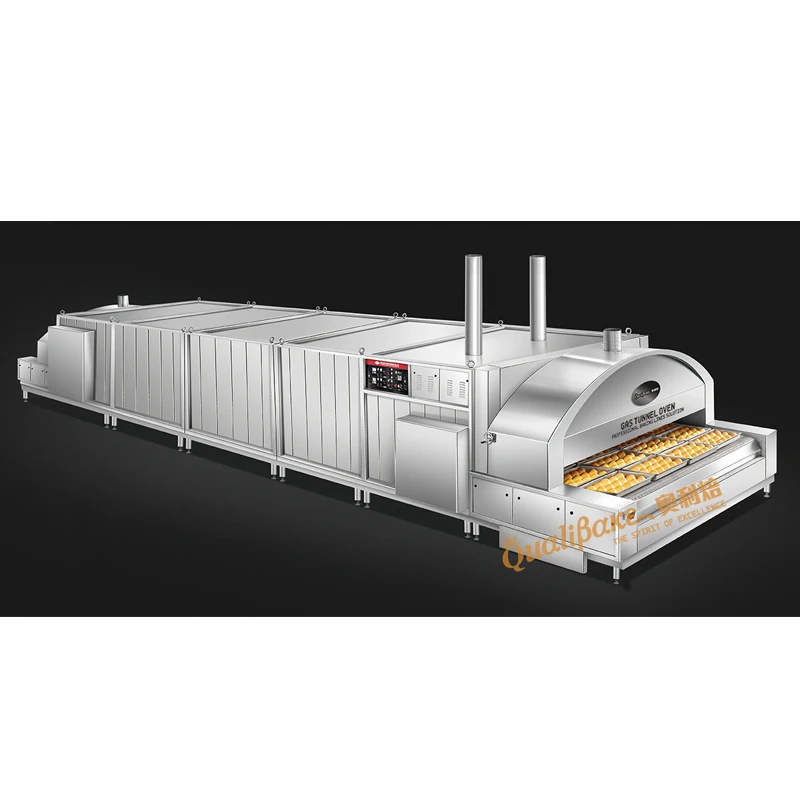 
Professional French Bread pita infrared bakery Tunnel Oven 