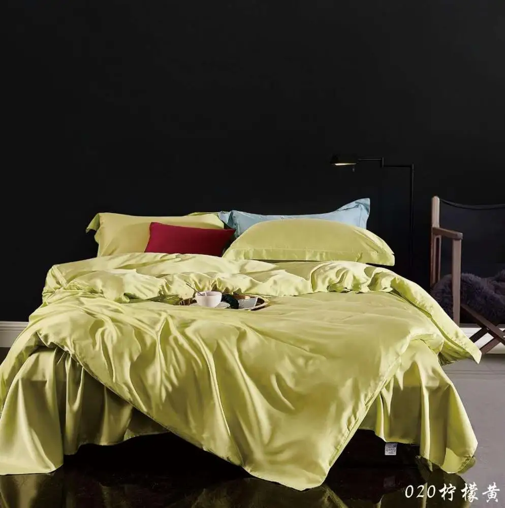 
60S Tencel, летнее постельное белье 100% Lyocell, 4 шт. постельных принадлежностей (подушка, пододеяльник, простыня) 