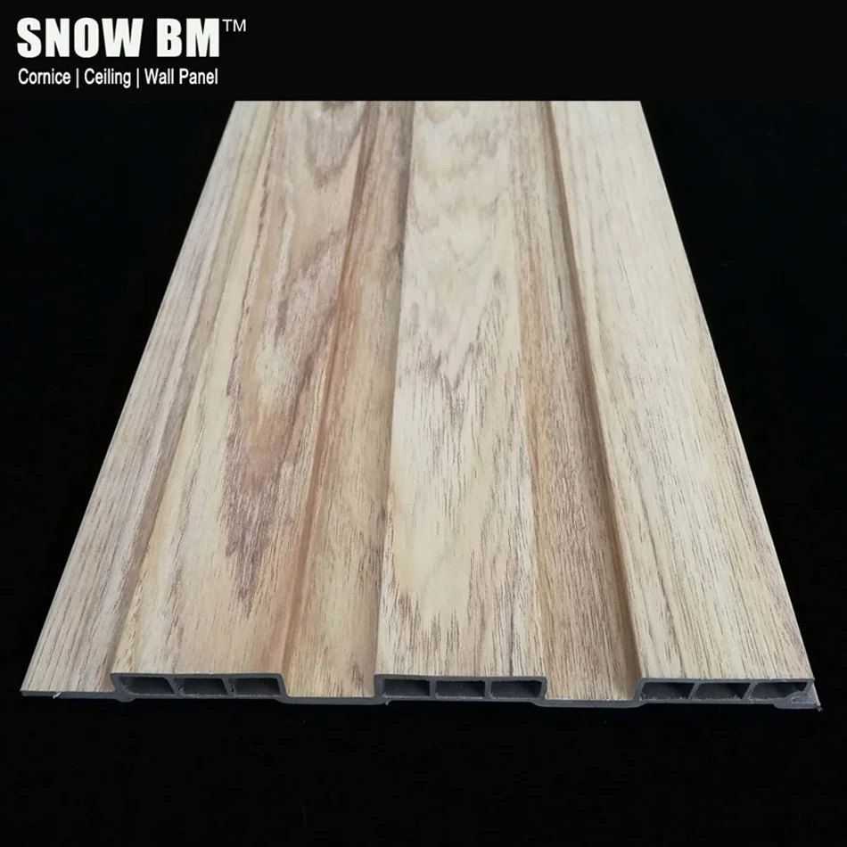 Modern Design Wpc Timber Strip False Wood Ceiling Panels for Suspended Ceiling and Engineered Ceiling Project
