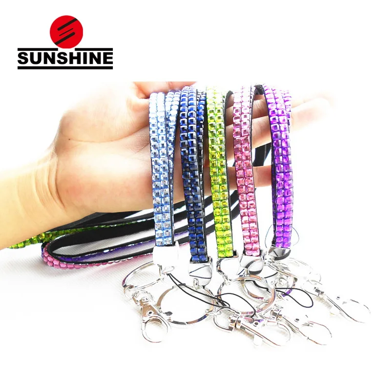 Various Crystal Rhinestone Bling Custom Neck Lanyard Id Badge Beaded Lanyards With Holder Product On Alibaba Various Crystal Rhinestone Bling Custom