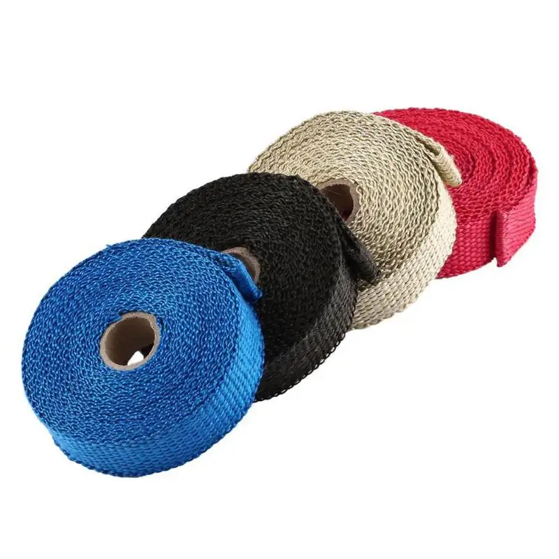 thumbnail image 2 of Glass Fiber Exhaust Heat Wrap,5M Car Insulation Tape 2 of 9