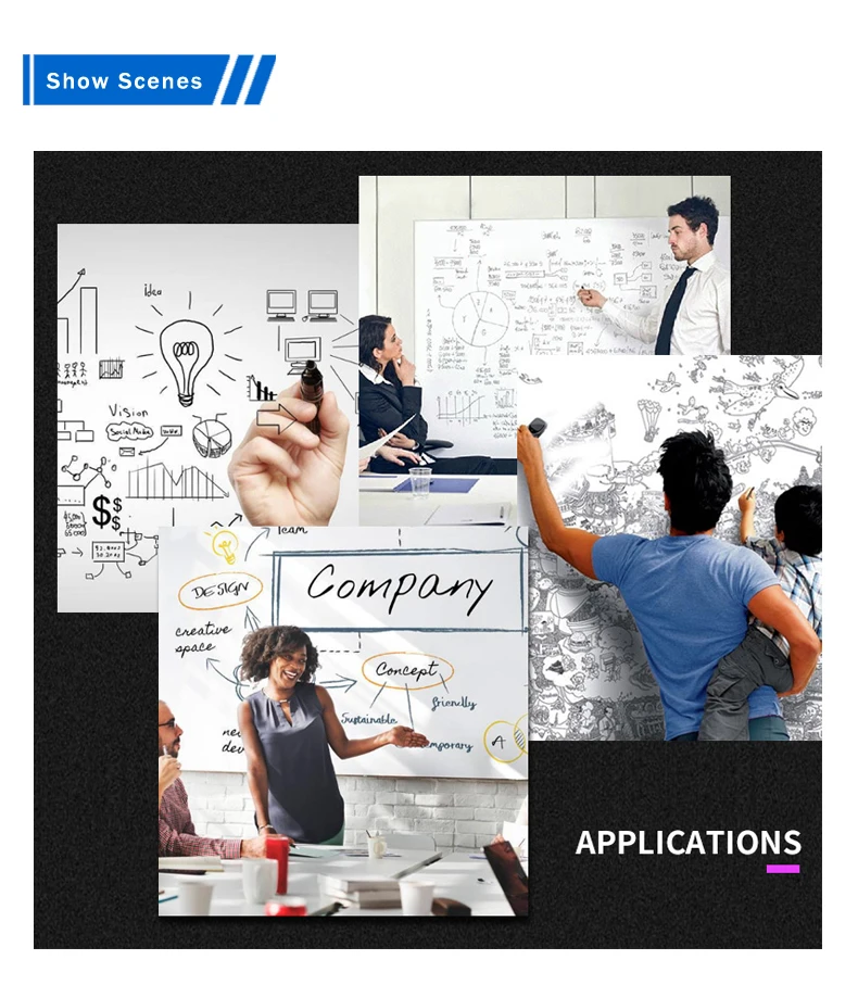 
Самоклеящаяся белая доска на заказ 