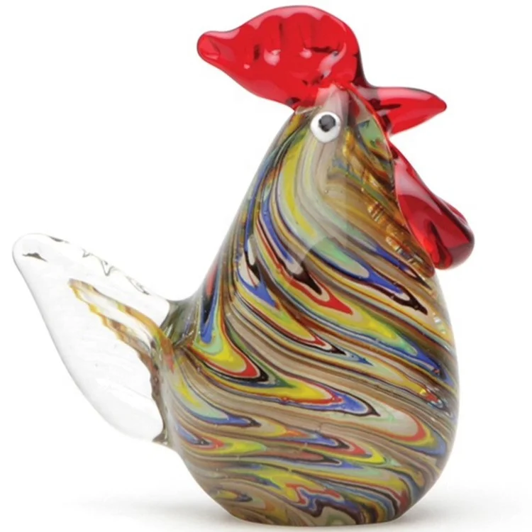 Glass Roosters For Glass Decoration, High Quality Glass Animal,Murano Glass...
