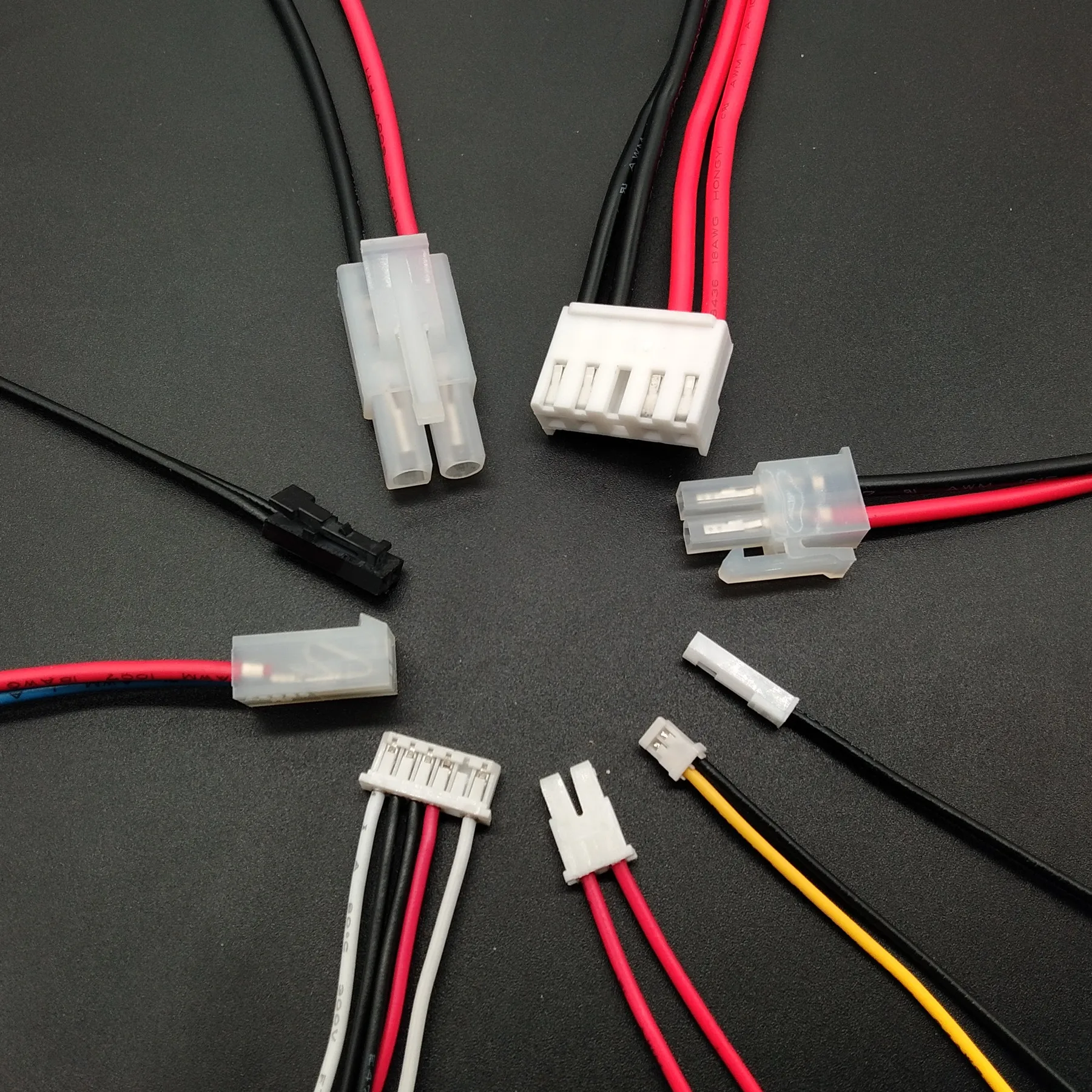 JST ZH PH EH XH Connectors 1.0 - 2.54mm Pitch Custom Cable