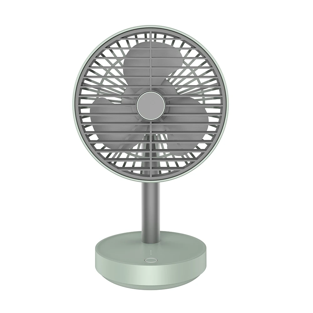 Mechanical Control Air Cooling Stand Fan with 4000mAh Battery Power Source Plastic Material