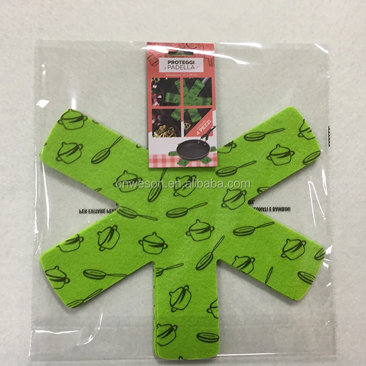 35cm Customized Size Nonslip Felt Pot And Pan Protector For Cookware