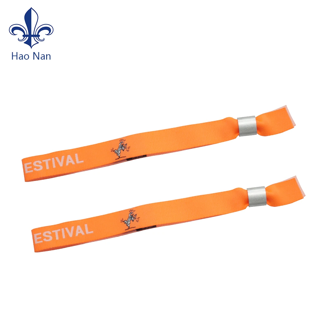 Настроить логотип печатных текстильных фестиваль ткань браслеты для деятельности