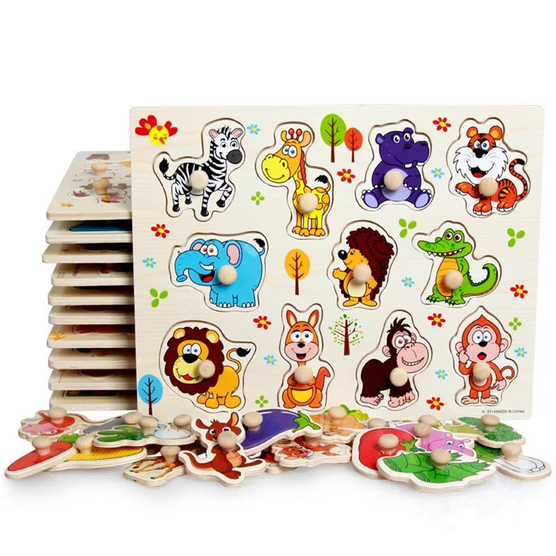 Many Designs Animals Fruits Baby Children's Cognitive Education Learning  Wooden Puzzle - Buy Baby Leaning Wooden Puzzle,Children's Cognitive Wooden  Puzzle,Baby Education Puzzle Product on 
