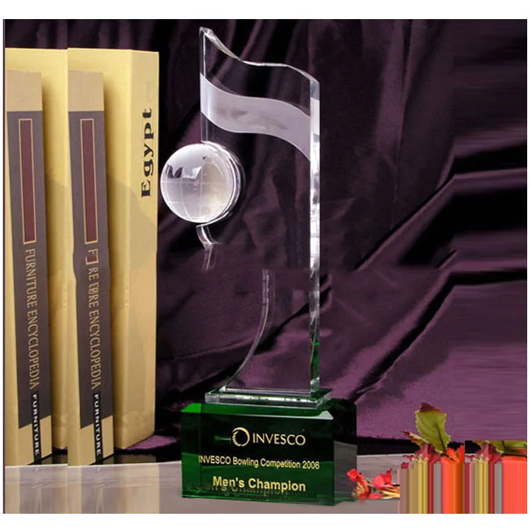 Business Sports Gifts Custom K9 Crystal Glass Awards Globe Awards -matkamuisto