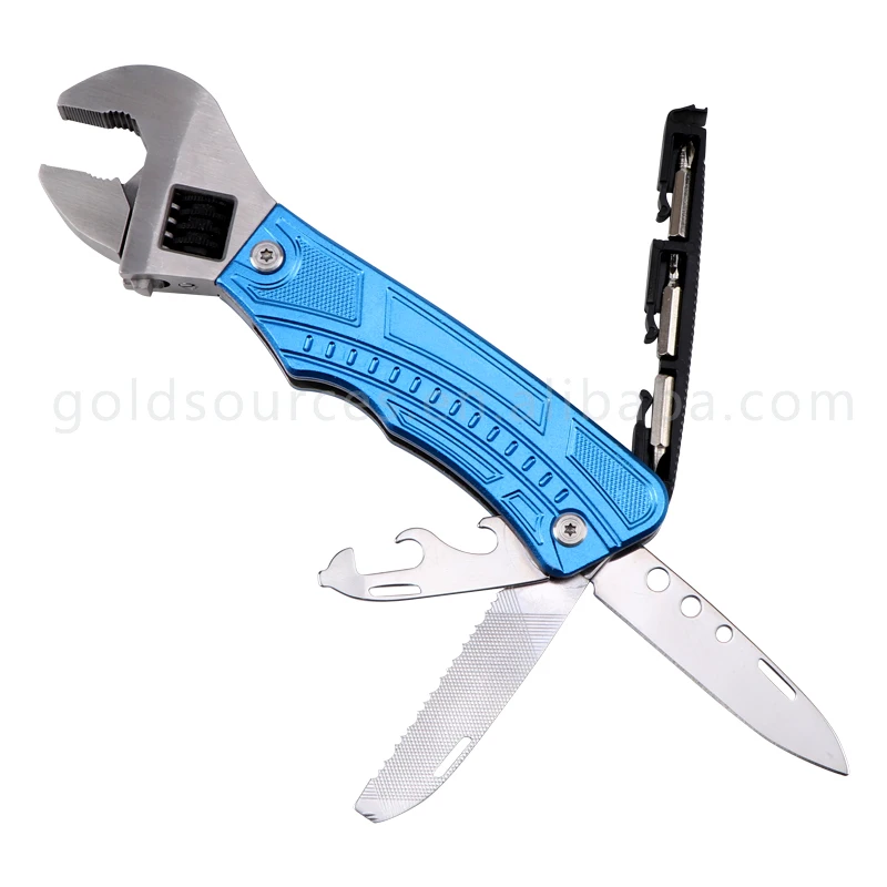 New Multifunction Combination Tool Spanner Adjustable Wrench with Knife Bottle Opener
