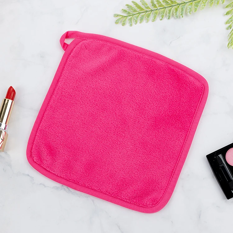 Оптовая продажа, полотенце для снятия макияжа, моющаяся салфетка для снятия макияжа с фирменной маркой из микрофибры