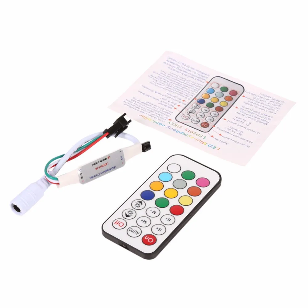 
Беспроводной Радиочастотный пиксельный RGB светодиодный контроллер SP103E, цифровой адресный контроллер светодиодной ленты для WS2812 WS2811 SK6812 RGBW APA102 