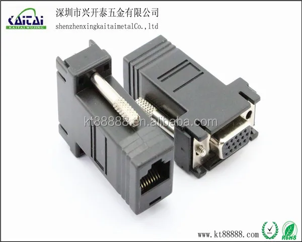 Rj45 к 15pin vga разъем