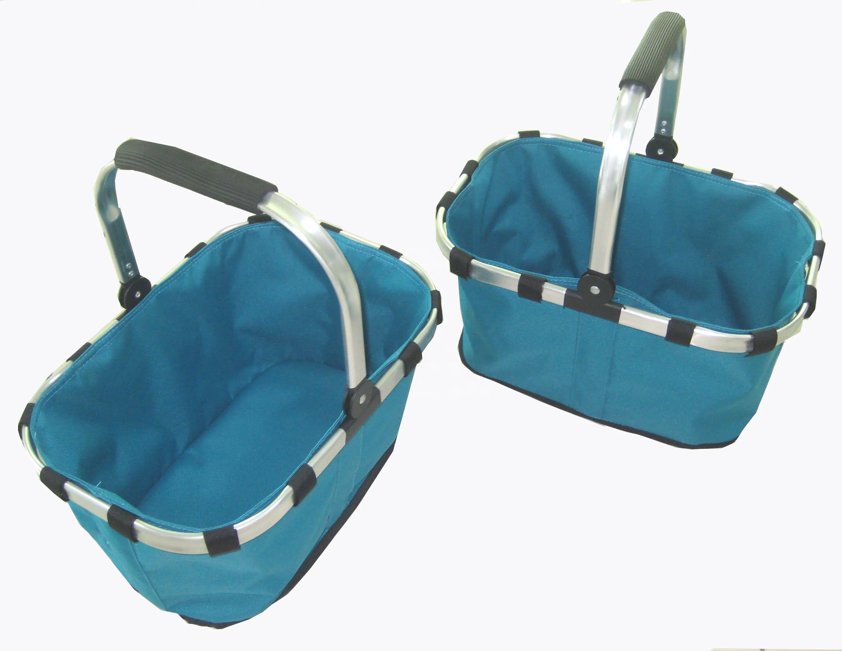 
 Складные алюминиевые мини-корзины для покупок с ручкой  