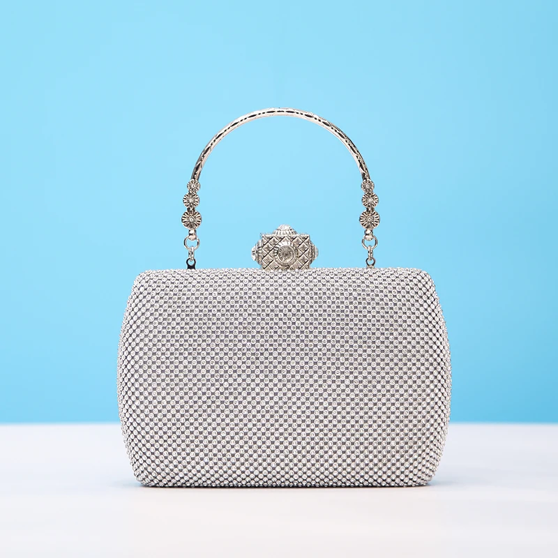 Sac à main,Animal luxe cristal sac de soirée paon diamant fête sac à main pochette soiree femmes