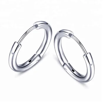 Hot Sale 4 Colors Fancy Jewelry Cheap Unisex Mini Hoop Stainless Steel Unique Personality Earring for Men couple