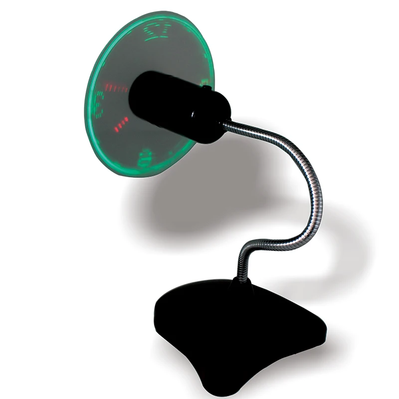 Портативный Гибкий Настольный светодиодный вентилятор с гусиной