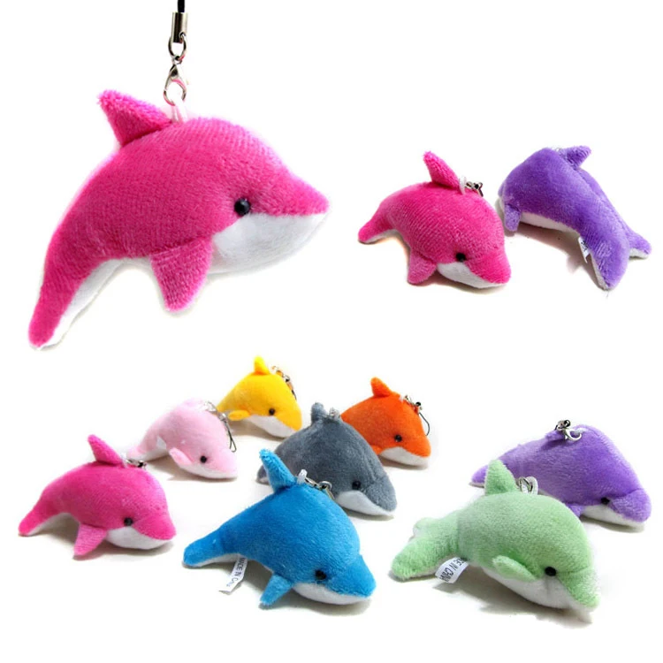 plush dolphin keychain