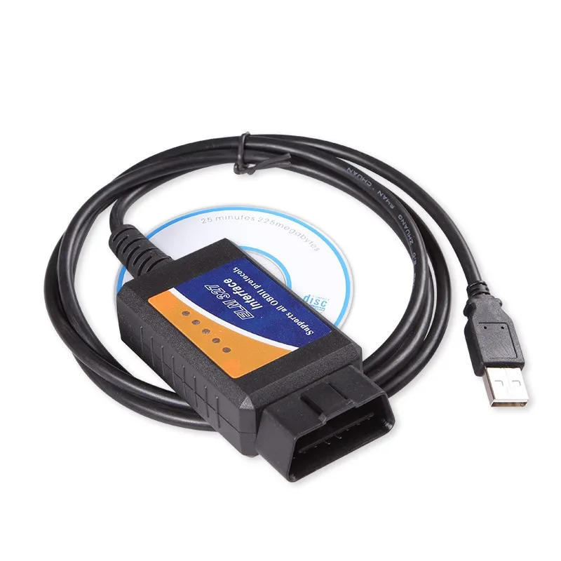 2026 Interface Support All OBDII Protocols USB Car Diagnostic Scanner ELM327 Free Program Engine RPM