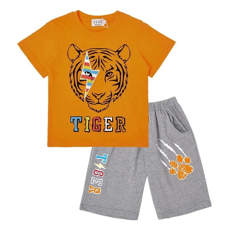 Детская хлопковая футболка с коротким рукавом