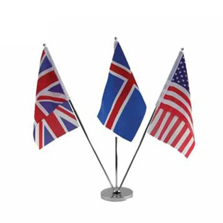 Gahumi Brand New Design Custom  Desktop Table Top Flag Stand Cheap Made in China