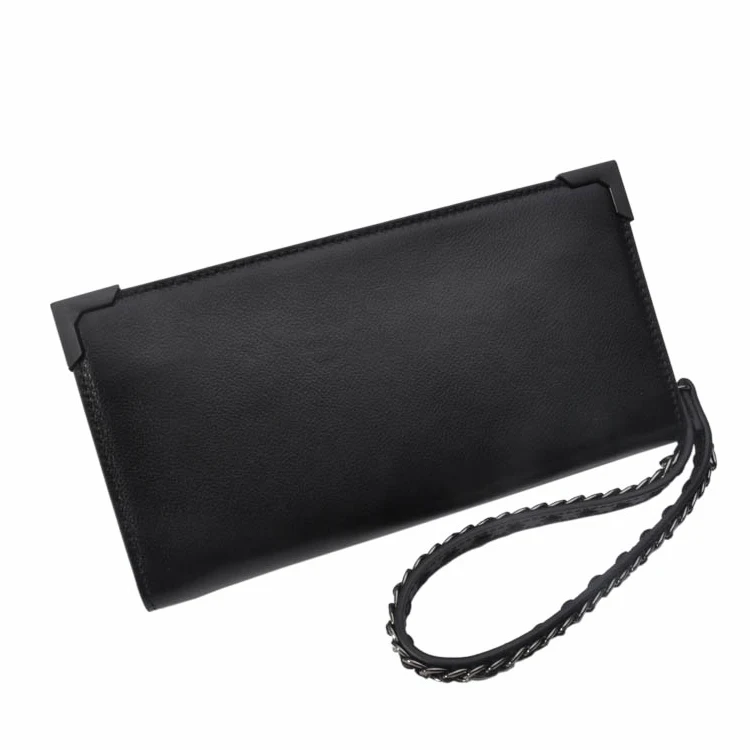 Genuine Leather Wristlet Clutch Women's Wallet with RFID Lining