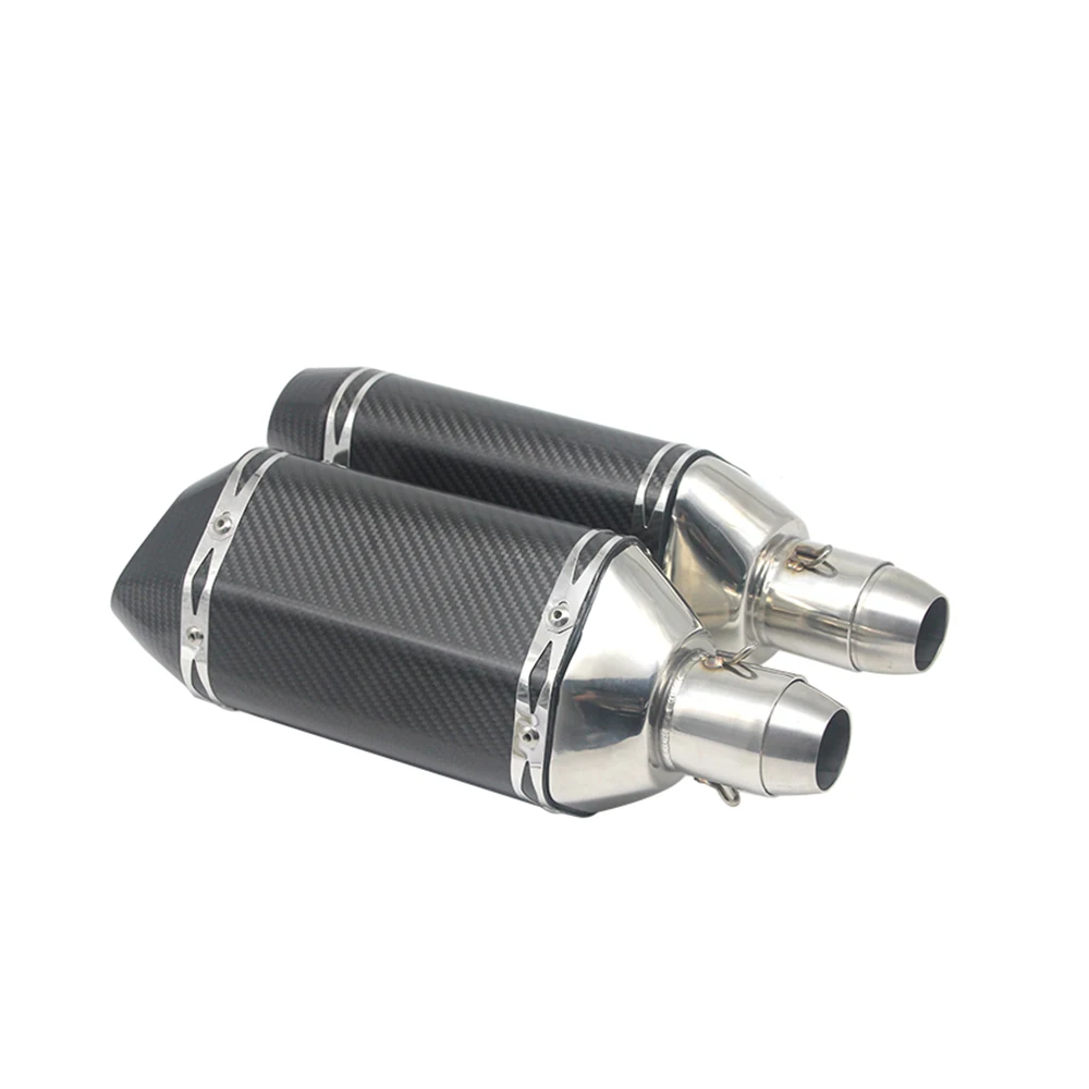 SCL-2017050035 углеродного волокна Универсальный мотоцикл глушитель