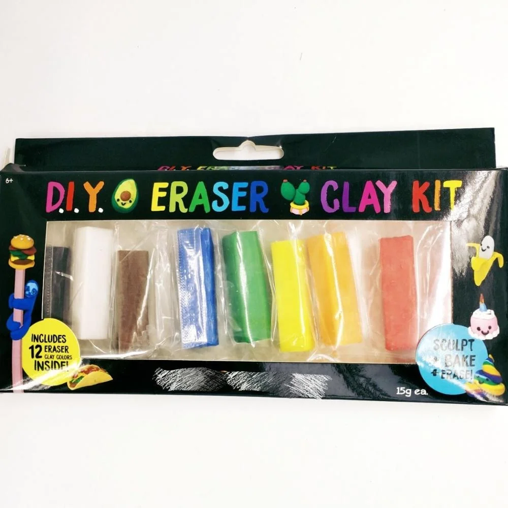 diy bake eraser clay /diy kneaded