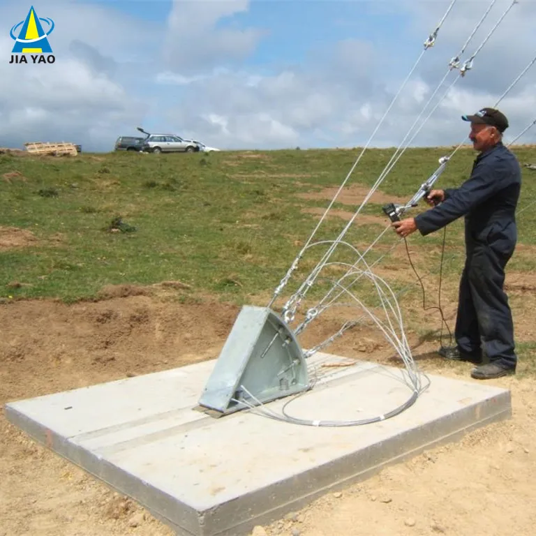 Gsm Antenna Telecom Communication Telecommunication Steel Guy Wire 30m Lattice Triangle Triangular Mast Guyed Tower