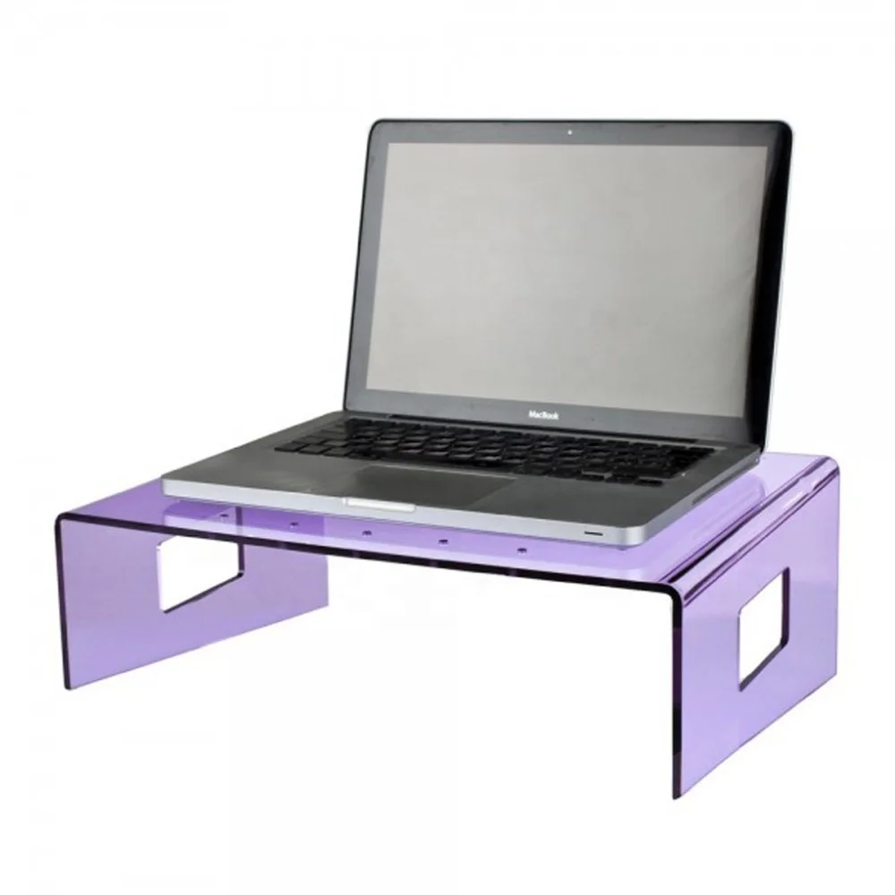 Custom Acrylic Laptop Stand Computer Desk Lucite Bed Computer Stand
