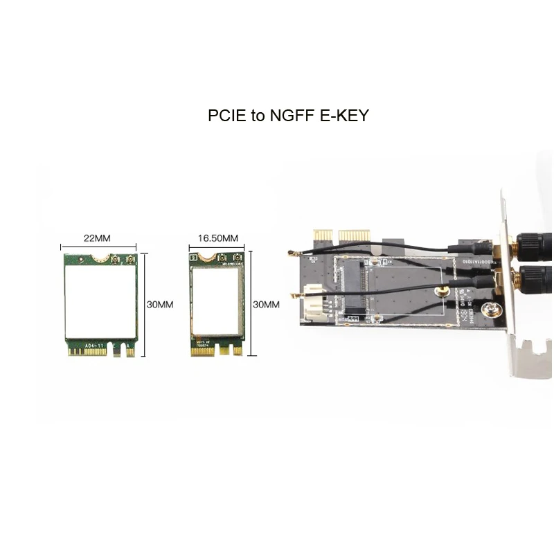 
Беспроводной конвертер NGFF M2 в PCi-E PCi Express 1X/4X/8X/16X, адаптер PCIe Wi-Fi для настольного ПК 
