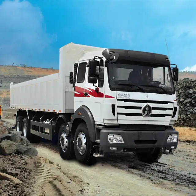 Diesel Engine 12 Wheel 8x4 BEIBEN Tipper Dump Truck for sale