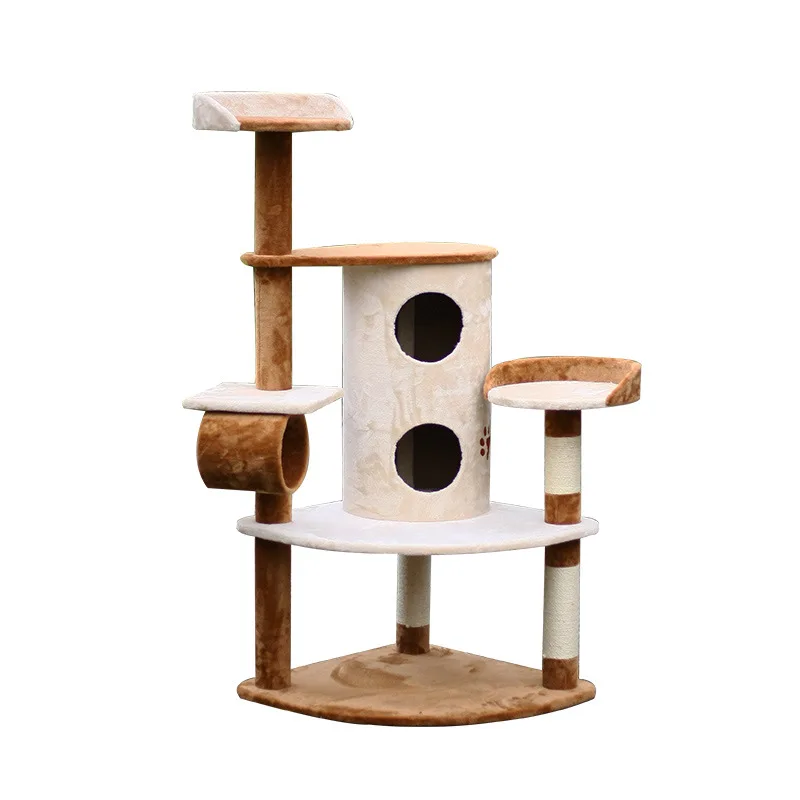 large cat climbing tree