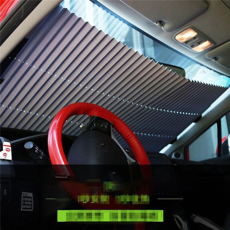 Новый стиль автоматический телескопический Регулируемый солнцезащитный козырек для окна автомобиля переднее ветровое стекло Солнцезащитный Зонт доска для защиты автомобиля от тепла шторы