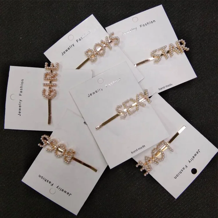 Yiwu Wholesale Word Clip Hair Pearl Letter Hair Clip Fashion Figure Hair Pin Buy Word Clip Hair Pearl Letter Hair Clip Fashion Figure Hair Pin Product On Alibaba Com