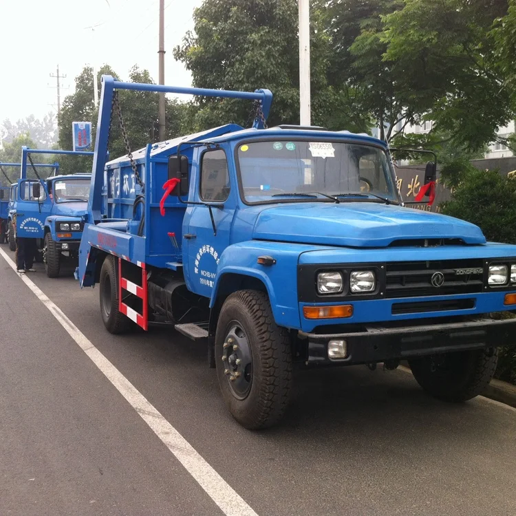 Dongfeng 6000L 4x2 Hydraulic Swing Arm Garbage Trucks