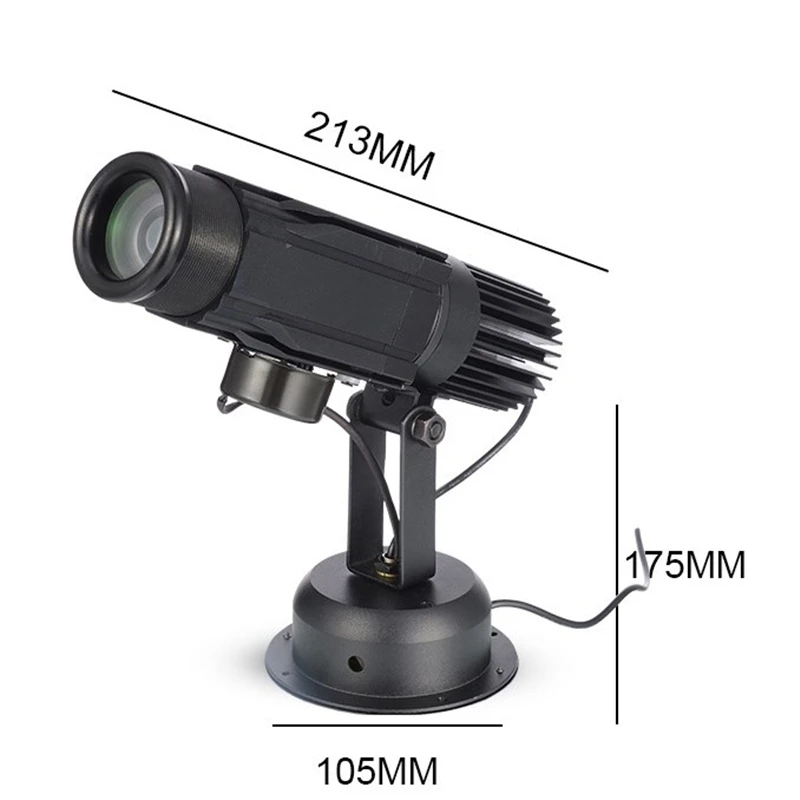 High Clear Image Commercial Grade Ad 25W LED Gobo Projector Lamp LOGO Projection Light for Cafe Advertising